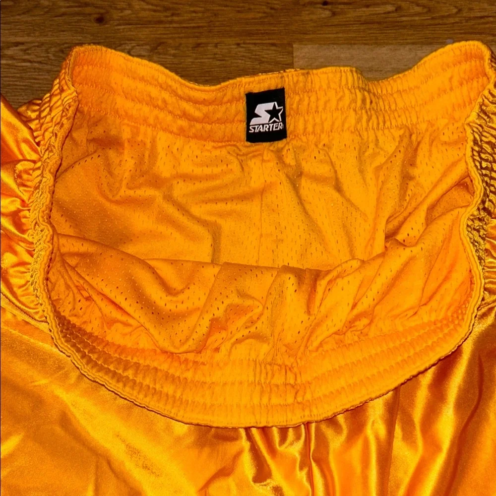 STARTER Golden Yellow Sports Shorts - Picture 2 of 3
